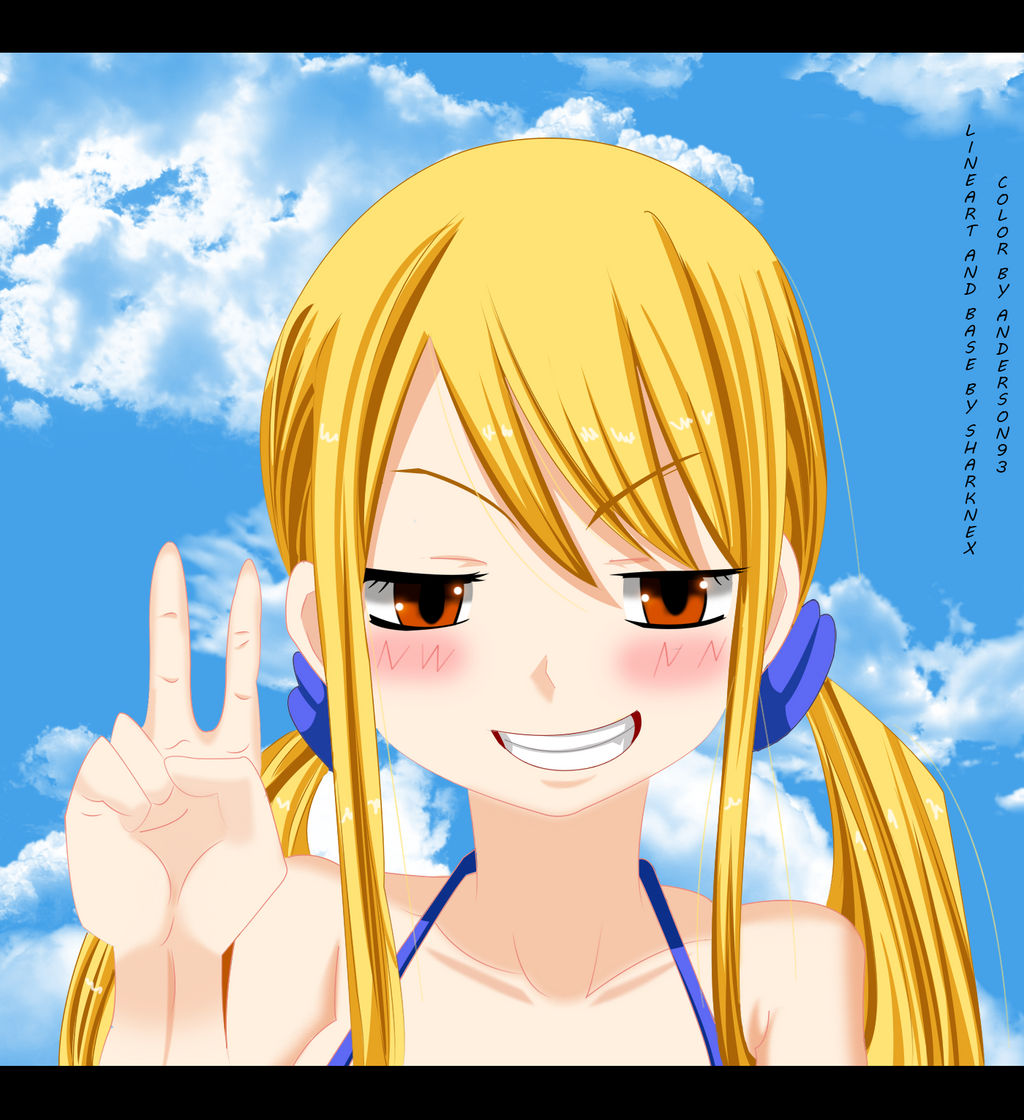 Fairy Tail Lucy Face The Victory By Anderson93 On Deviantart