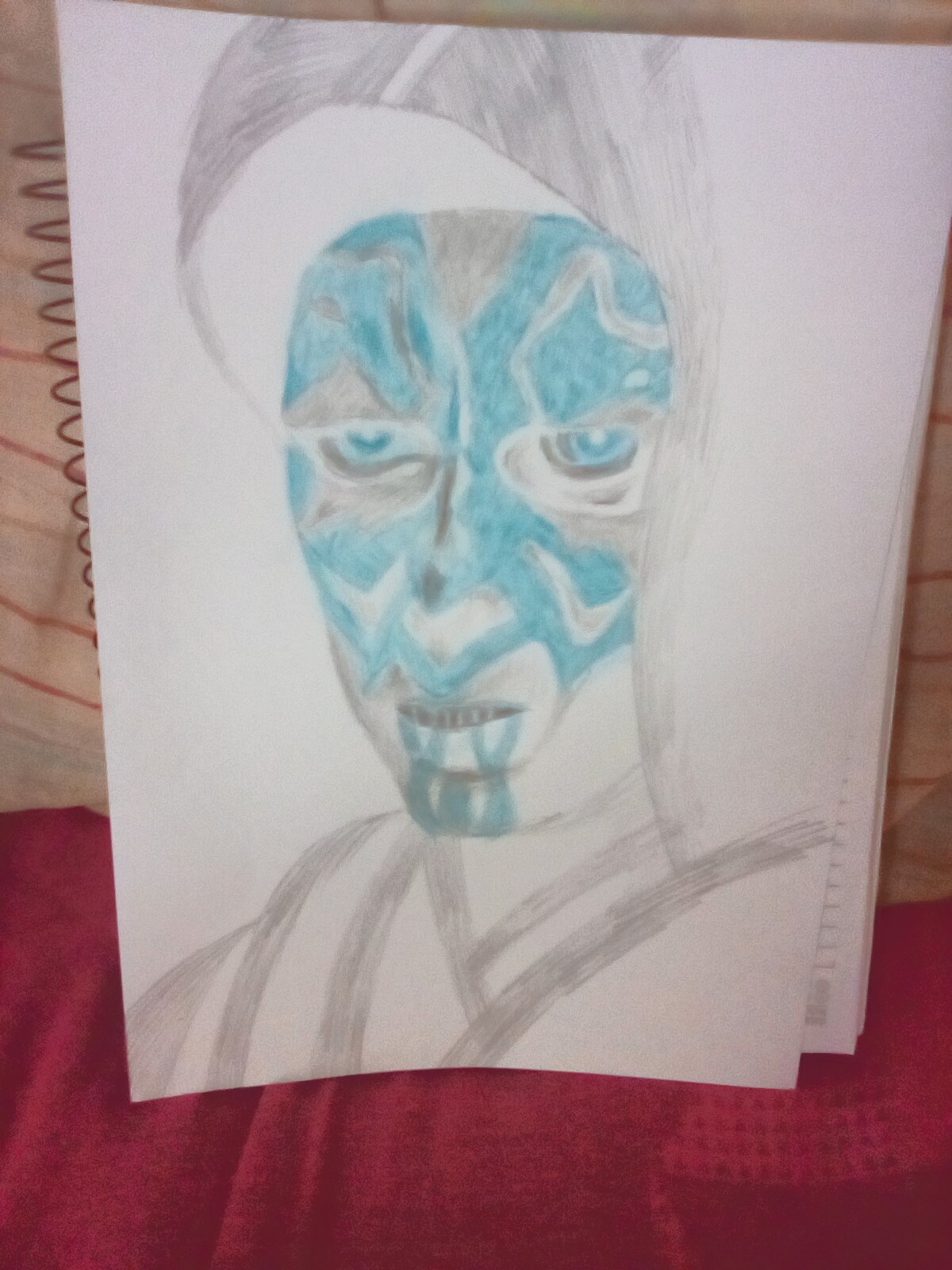 Inverted Drawing Darth Maul Step 1 by nakajimaarts on DeviantArt