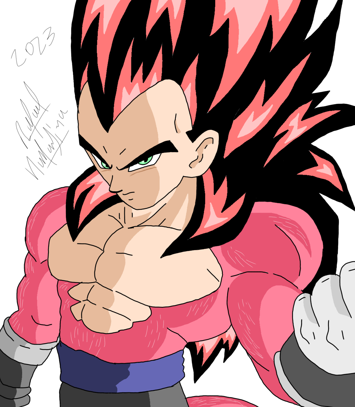 Drawing Goku SSJ4 Limit Breaker Dragon Ball Heroes 