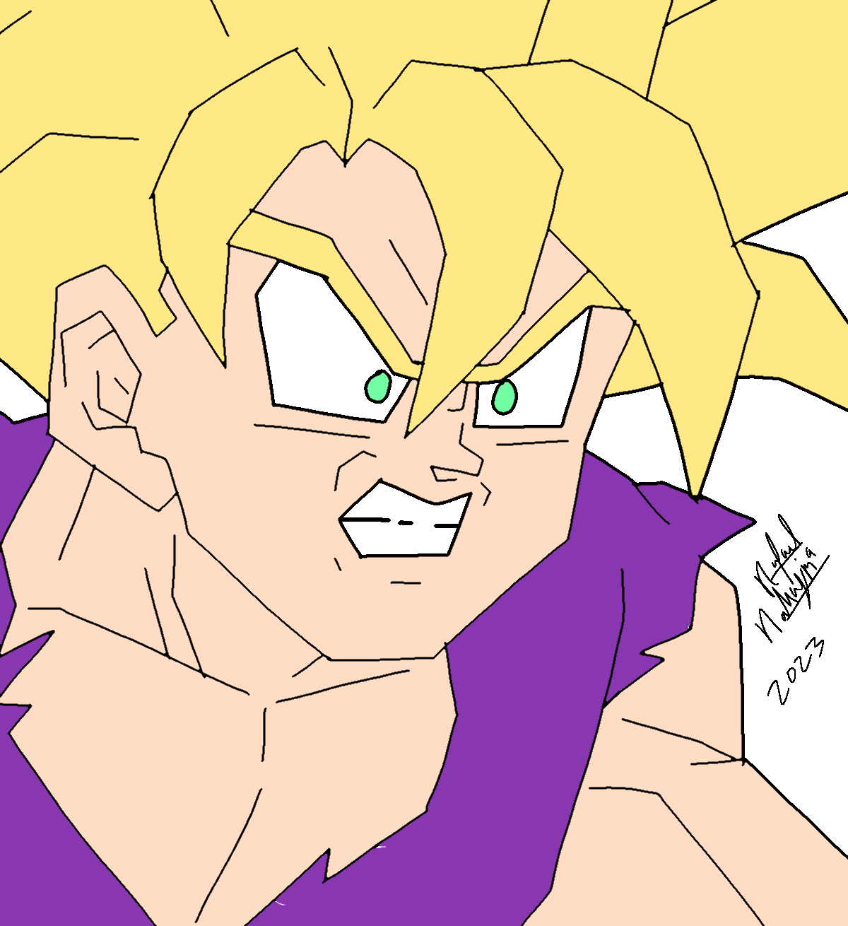 Gohan Rage Drawing Angry gohan ssj sketch by nakajimaarts on DeviantArt