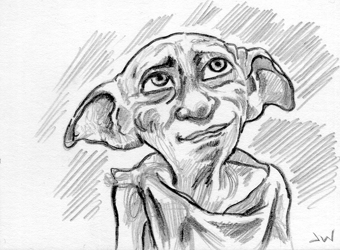 Harry Potter Drawings Dobby Drawing Art Ideas In the beginning stages, don't press down too hard. harry potter drawings dobby drawing