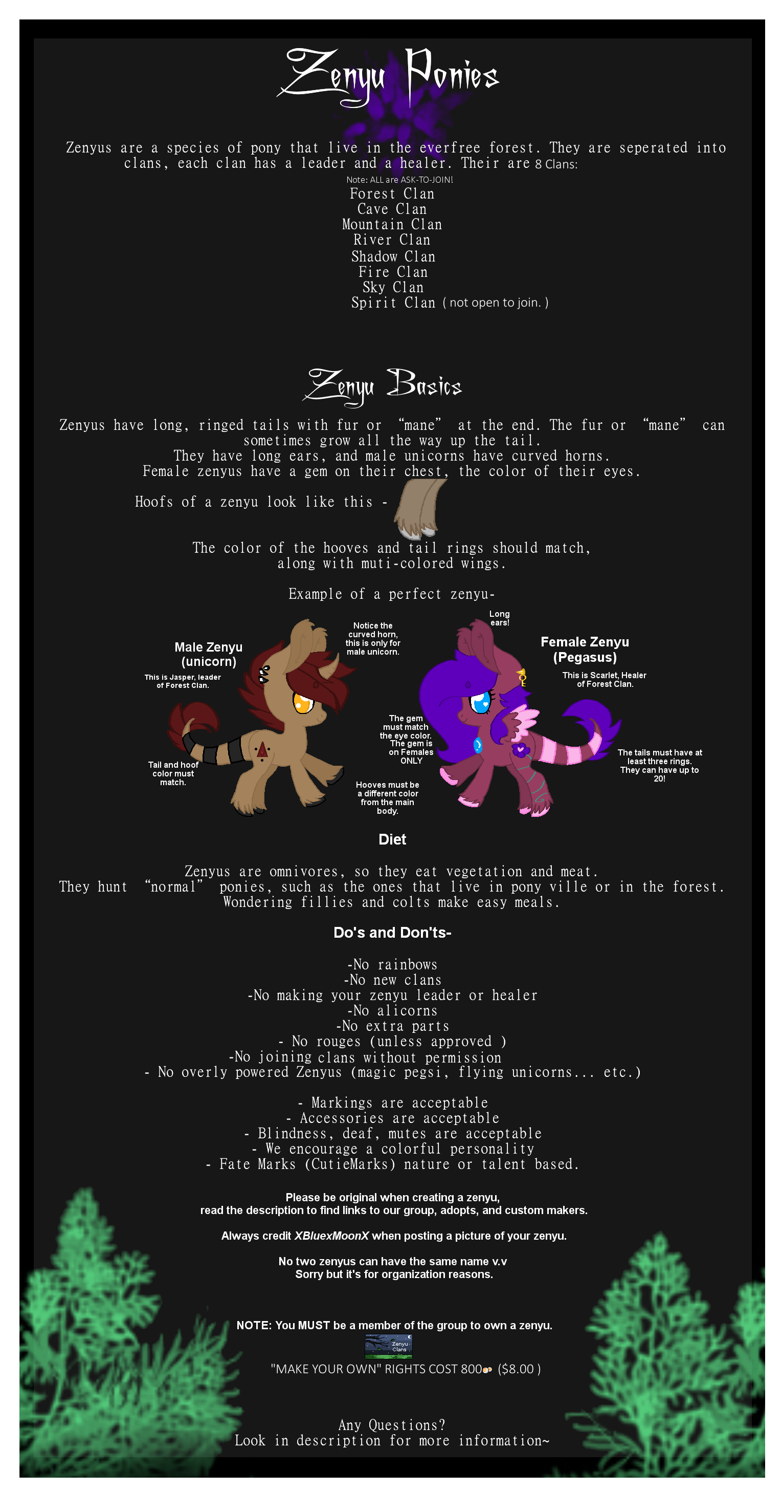 .:Zenyu Pony CLOSED Species:. *OLD*