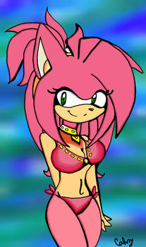 Amy Rose in bikini (Fan Art)