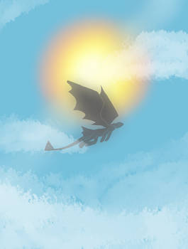 Toothless flying