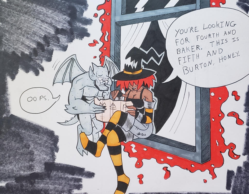 MAUR-INKTOBER DAY 1: GARGOYLE