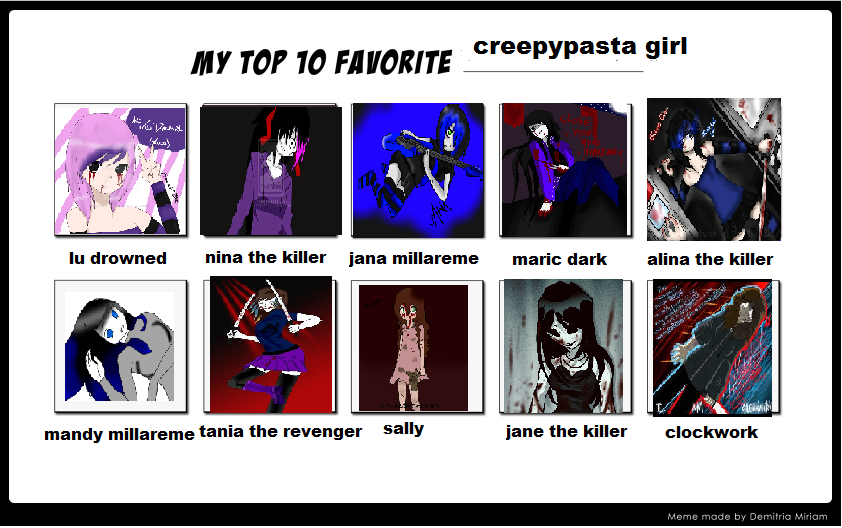 Creepypasta-FR DeviantArt Favourites