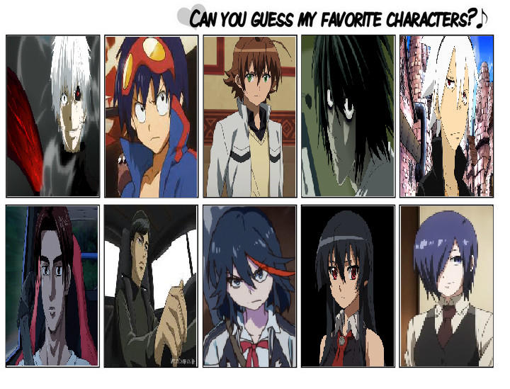 Can You Guess My Anime by hicbar on DeviantArt