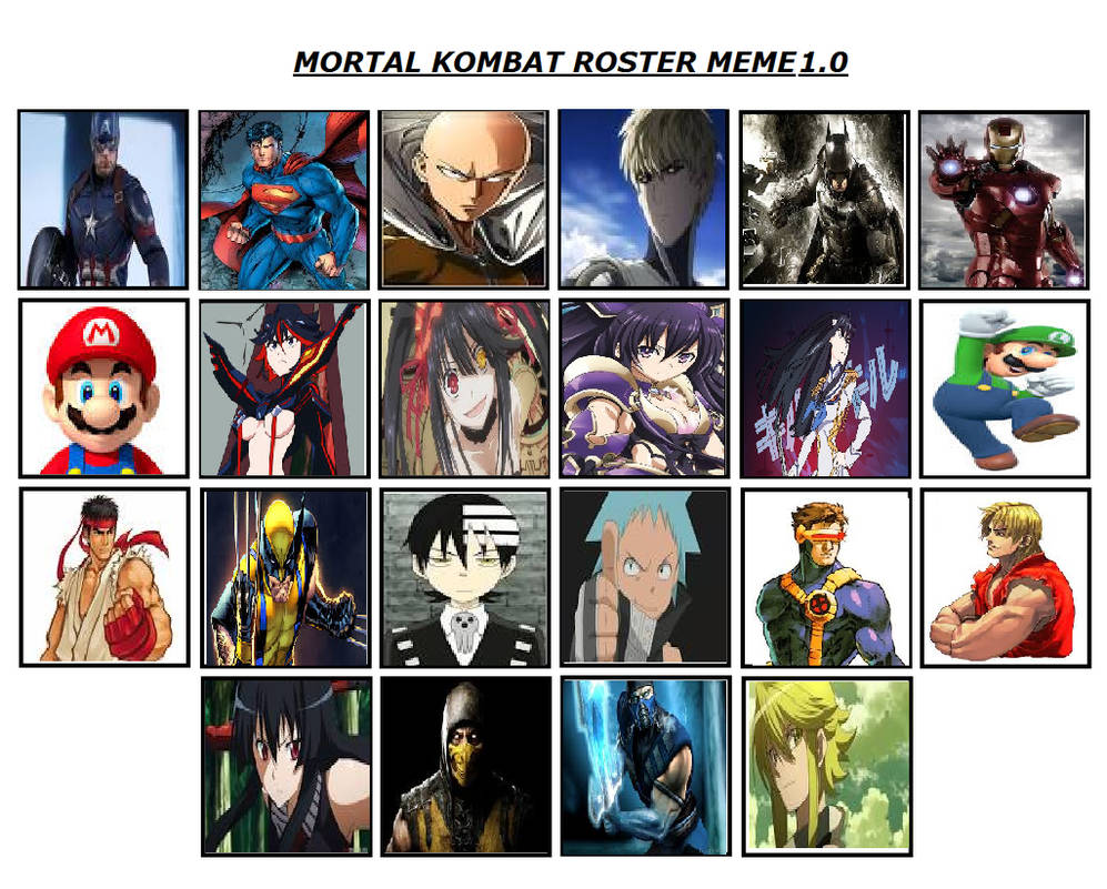 Custom Mk Roster My Mortal Kombat Roster by hicbar on DeviantArt
