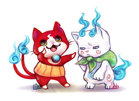 Jibanyan + Komasan