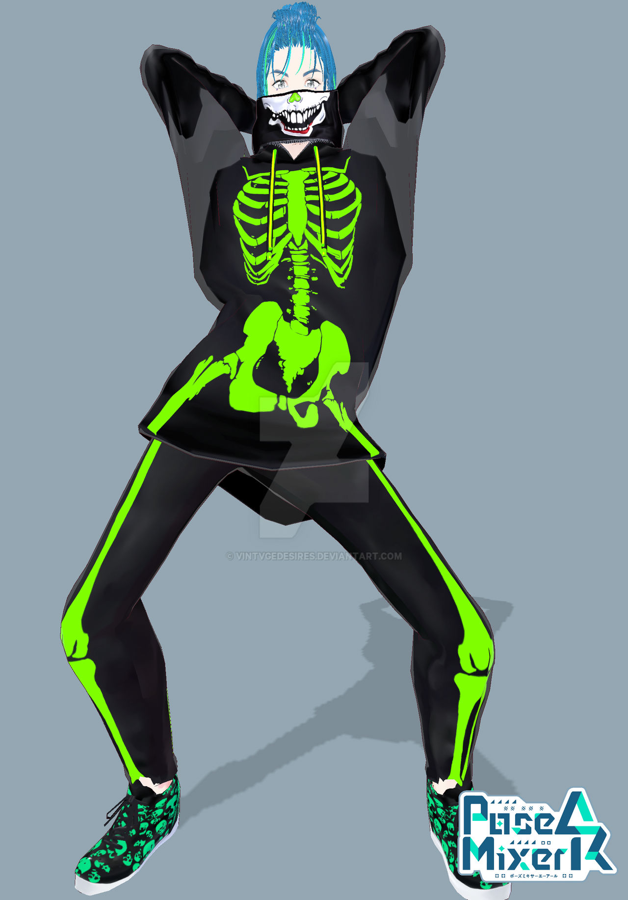Skelaton Rave Neon Skeleton Rave Tech by VintvgeDesires on DeviantArt