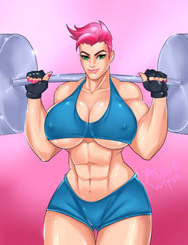 Young Zarya Trainning by Ange1 Witch