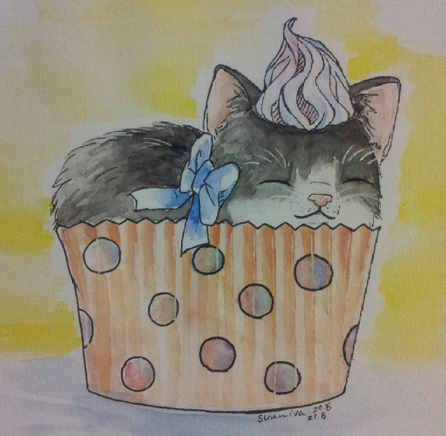 Birthday card - Cupcake