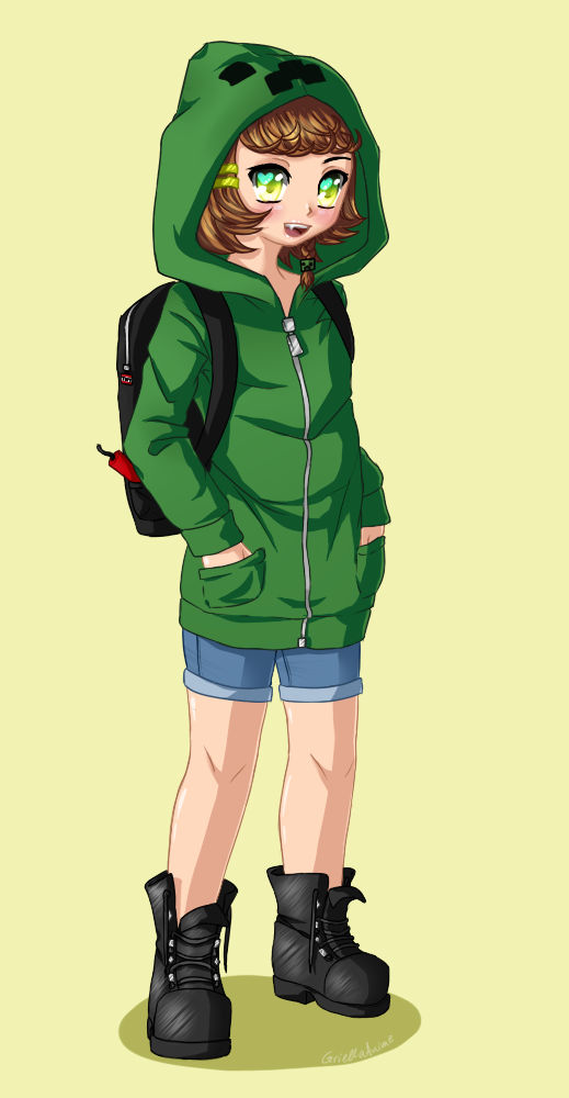 Creeper Girl By Griellaanime On Deviantart