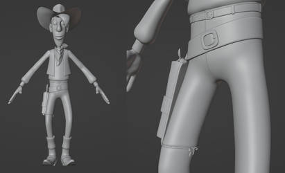 Lucky Luke's model finished