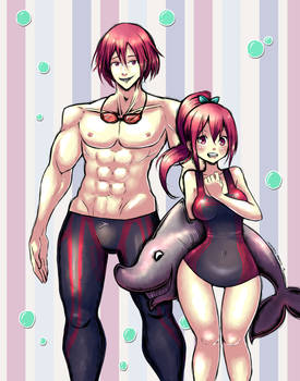 Matsuoka Rin and  Gou