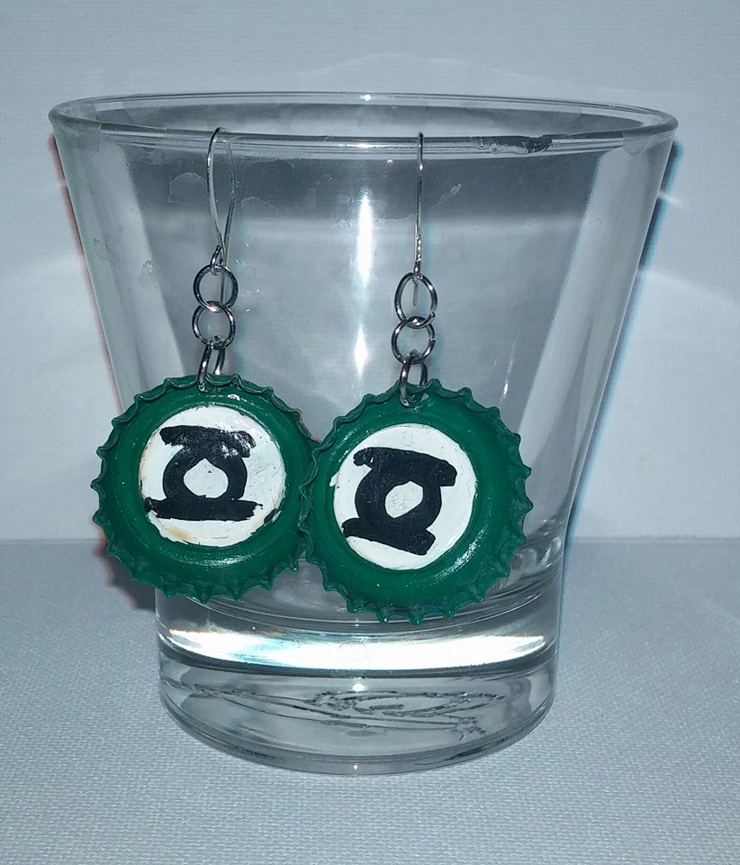 Green Lantern Earrings