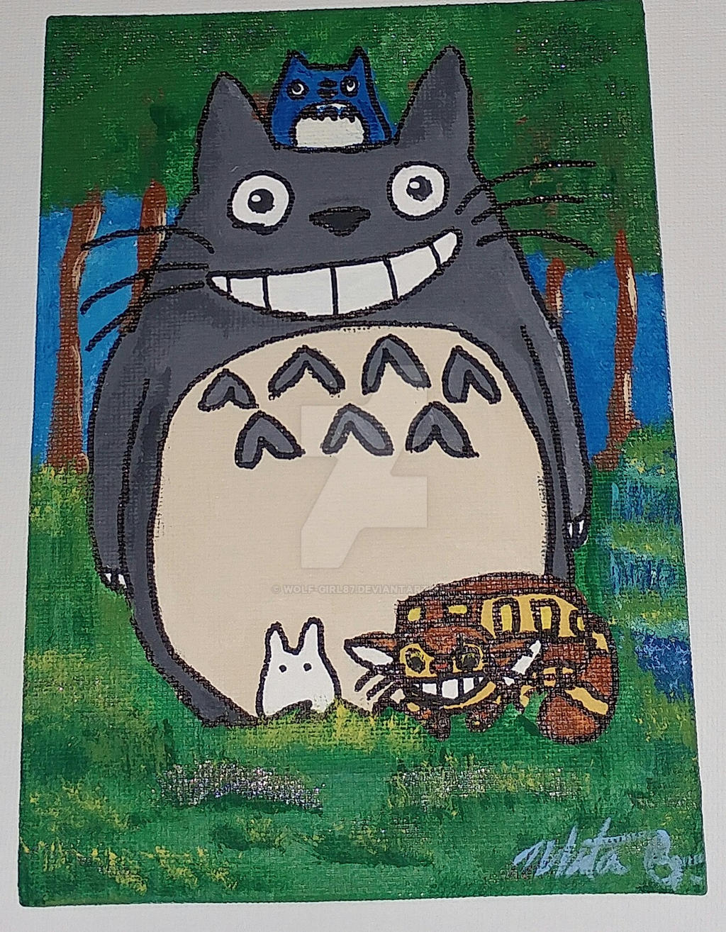 My Neighbor Totoro and Friends - Canvas Painting