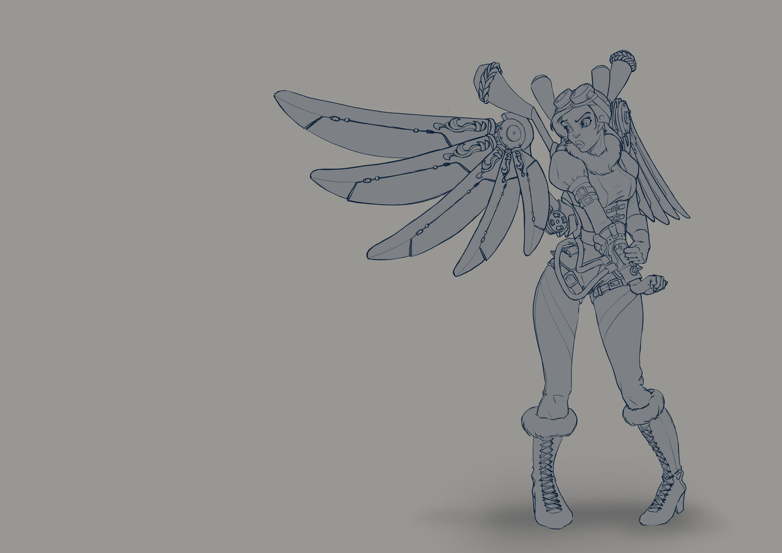 steampunk angel