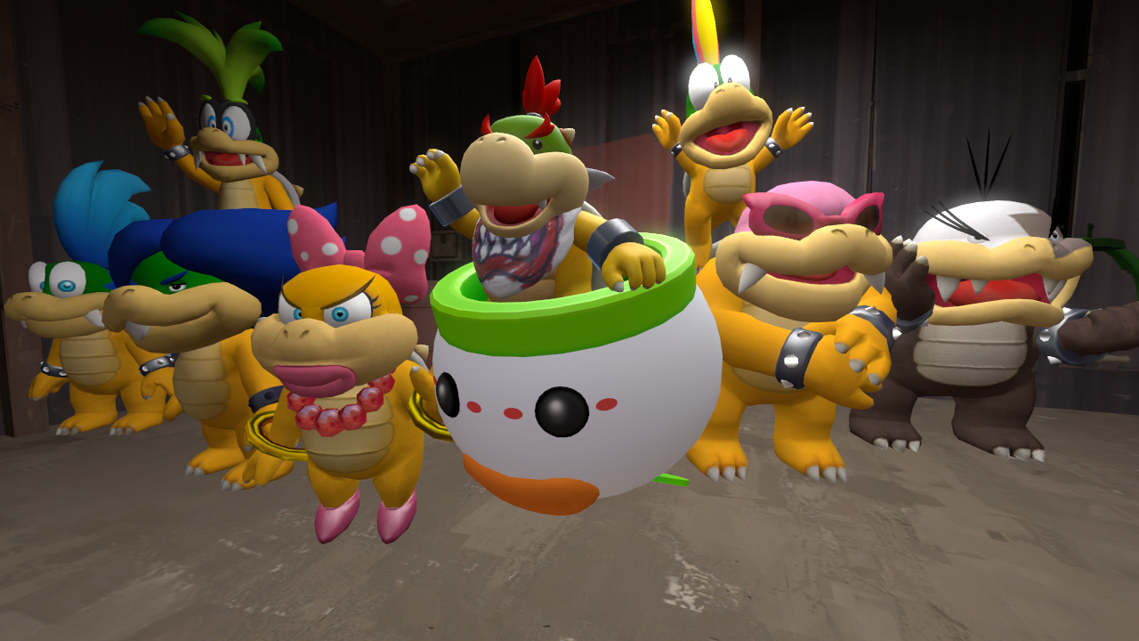 [sfm Ssbu] Bowser Jr And Koopalings By Melika567 On Deviantart