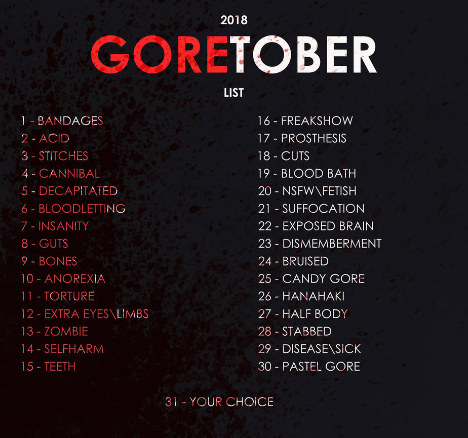 Goretober List 2025 Jill Rozalin