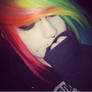 Rainbow emo girl