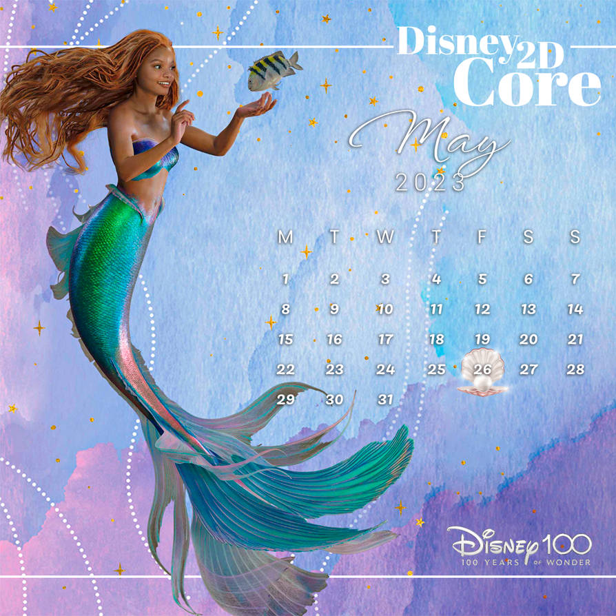 The Little Mermaid Calendar May 2025 by DisneyToTheCore on DeviantArt