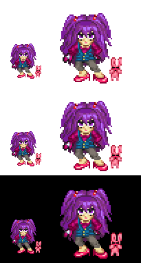 LaLa and Mr. Rabbit (JRPG styled)