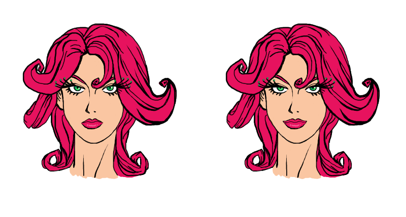 Raffaela portrait (Two Expressions)