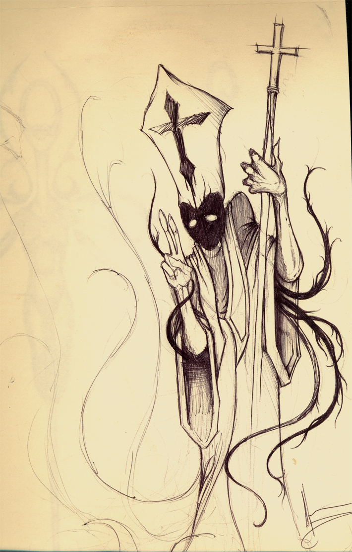 Black Pope Sketch