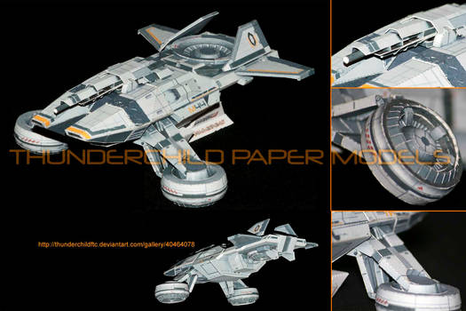 Mass Effect Hammerhead Paper model Details