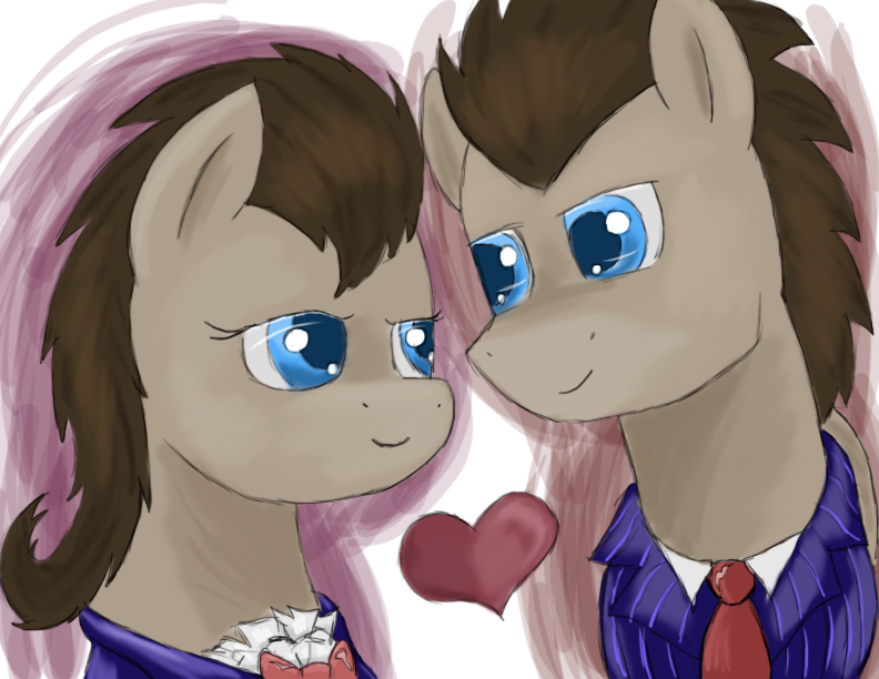 DoctorXProfessor~Hearts and Whooves day