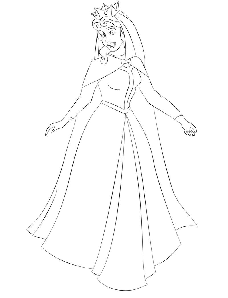 Queen of the Cursed - Lineart