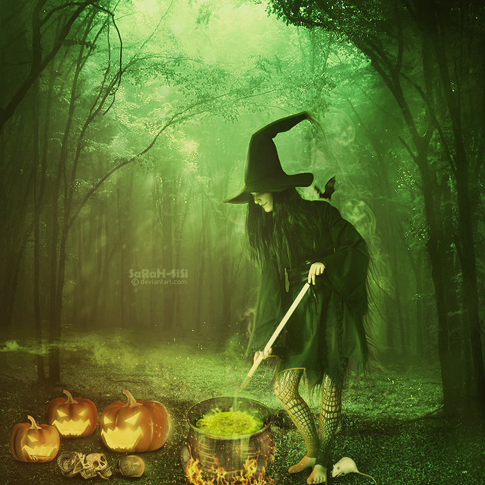 The pumpkin witch