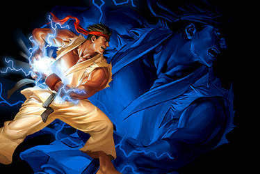 Ryu fireball wallpaper