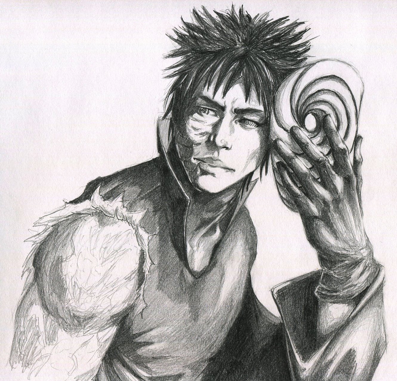 Obito Uchiha fan art I drew : r/Naruto