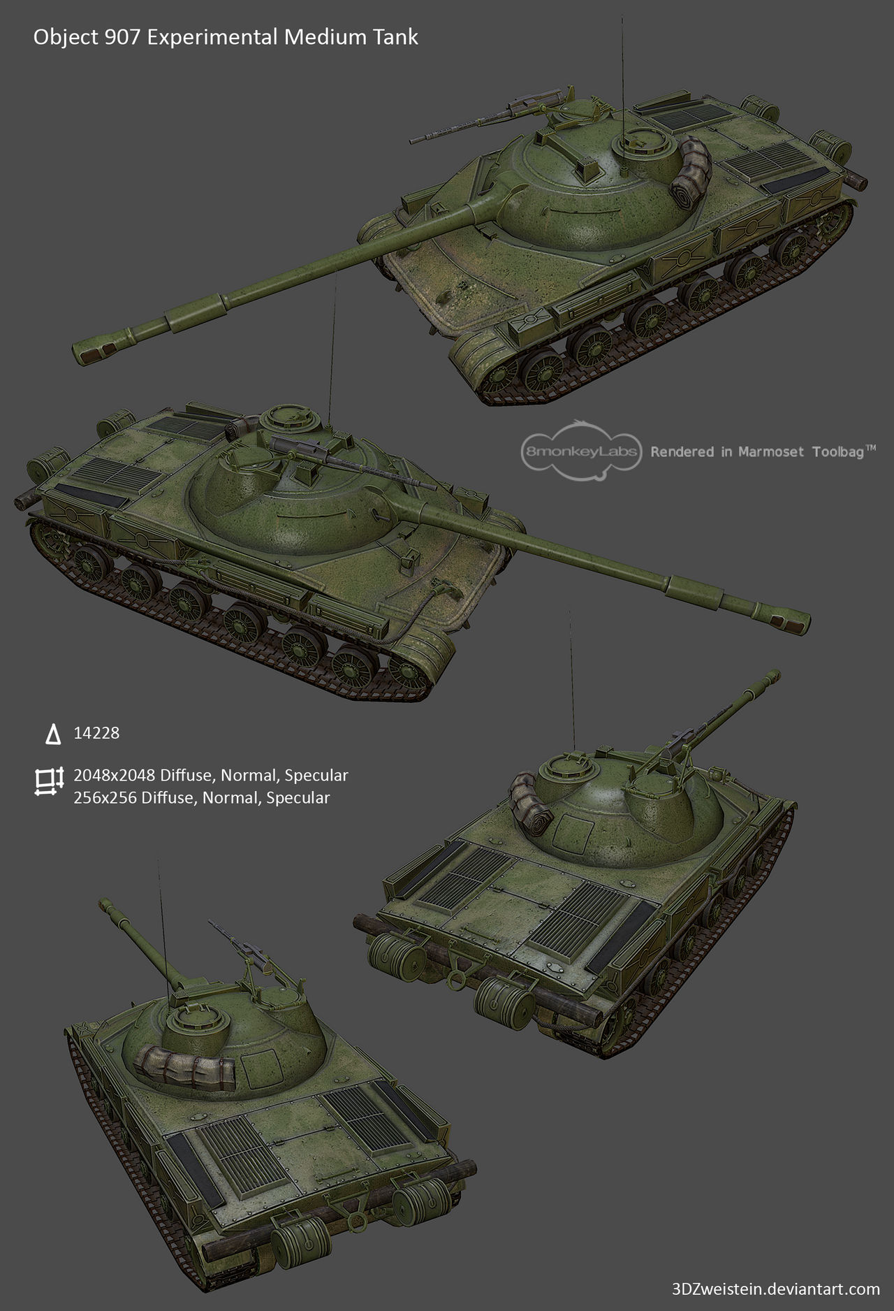 Object 307 Object 907 Medium Tank by 3DZweistein on DeviantArt