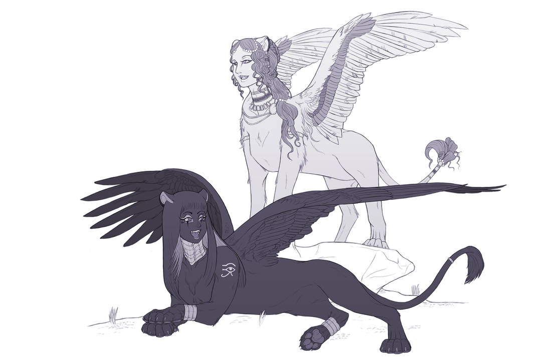 Alien Sphinx Deviantart sphinx by 19MicronHead on DeviantArt