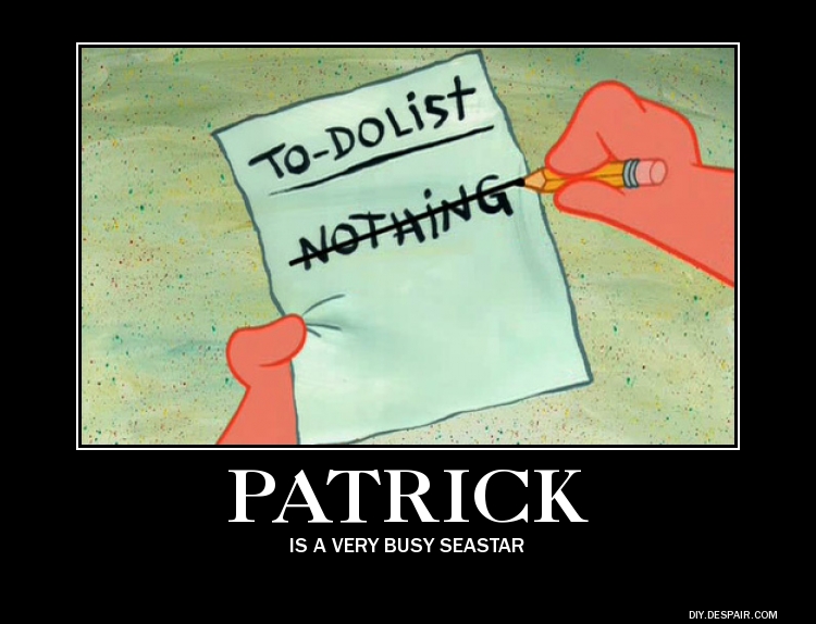 Patrick Writing Notes Patrick Star Writing