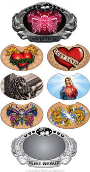 Girls Tattoo Buckles