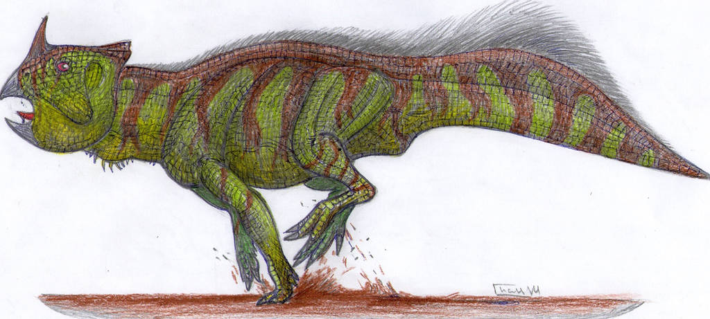 Platyceratops 4 by Xiphactinus