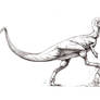 Dilophosaurus fight