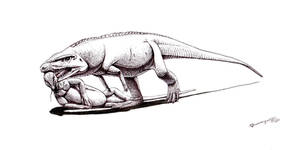 Postosuchus kirkpatricki with prey