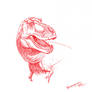 Tyrannosaurus red sketch