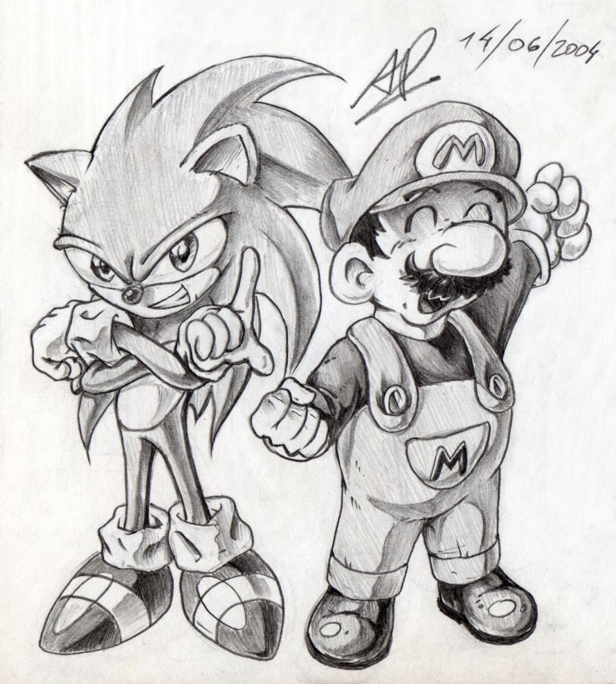 SONIC vs. Super MARIO by andyprophet on DeviantArt SONIC vs. Super MARIO by andyprophet on DeviantArt