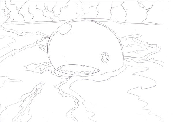 Laboon Back View Laboon lineart by Poons-no-baka on DeviantArt