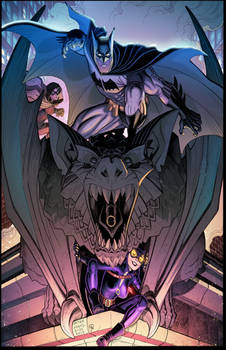 Batman on Gargoyle ColoR