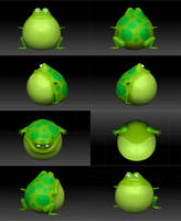 frog 3D model