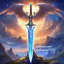Archangel Michael Sword with wings