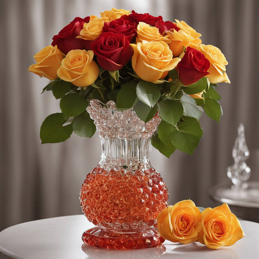 Red And Orange Roses Stunning beautiful yellow and red orange roses in by cupidpoetry7777 on ...