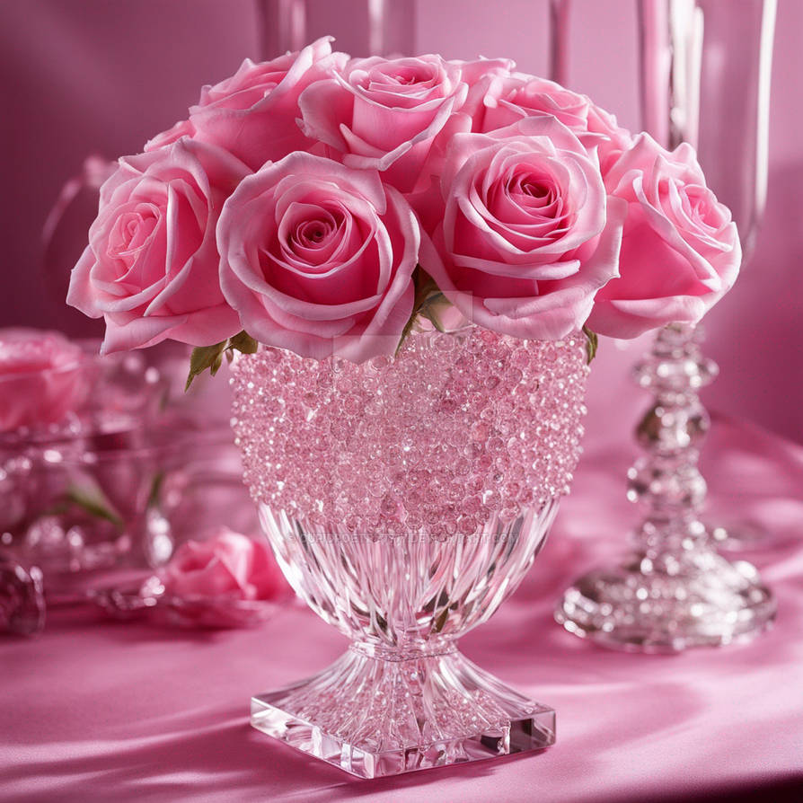 Fancy Pink Roses Pink stunning beautiful glamorous roses pink fancy by cupidpoetry7777 ...